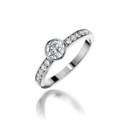 Stackable diamond ring